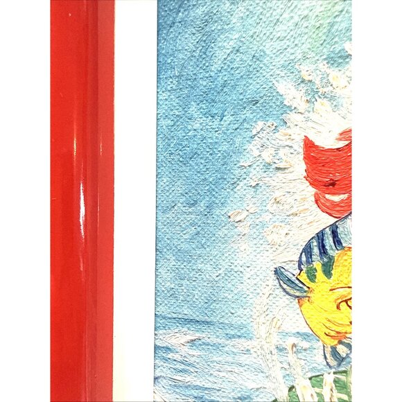 Vtg Acrylic Canvas Board Red Frame Disney Ariel Little Mermaid by Silvie Danseau - Picture 14 of 16